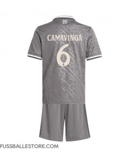 Günstige Real Madrid Eduardo Camavinga #6 3rd trikot Kinder 2024-25 Kurzarm (+ Kurze Hosen)